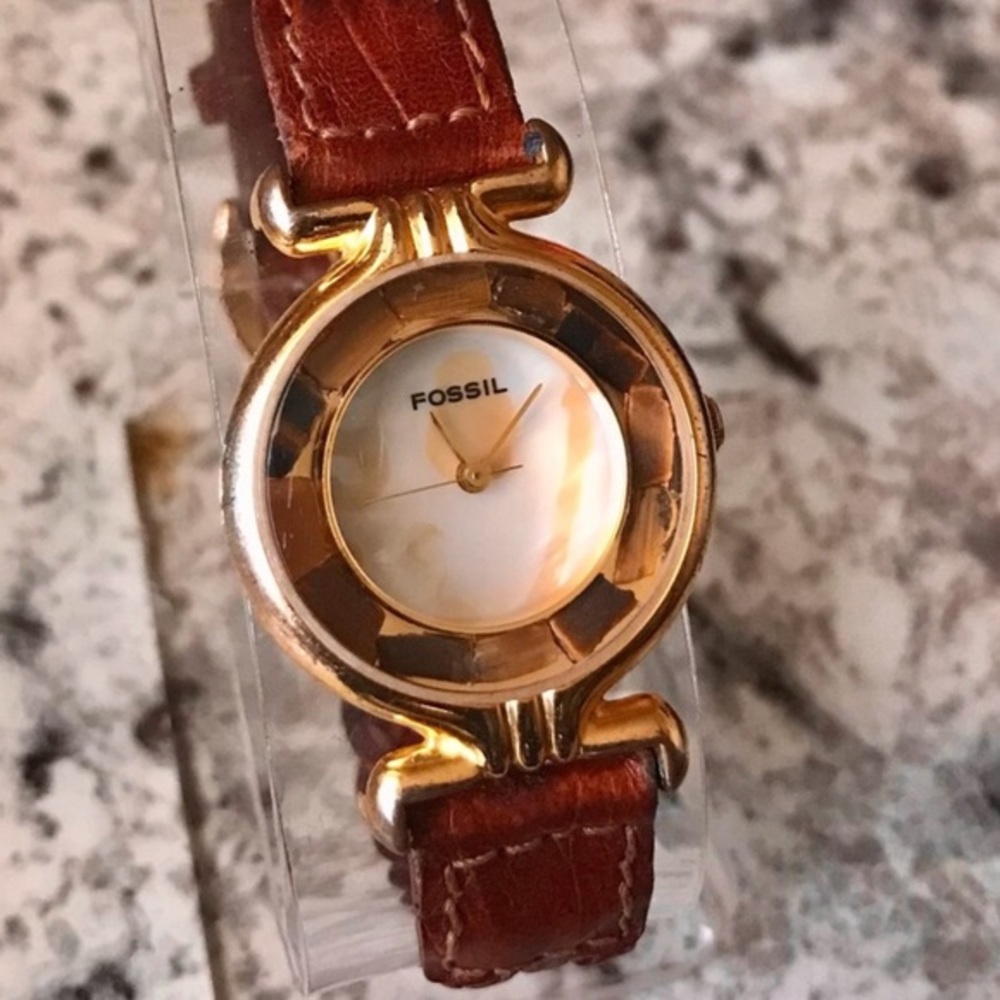RARE 1992 BLACK/CREAM STONE FOSSIL DR-2034